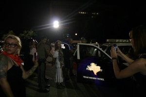 A diisruptive pro-choice protestor is arrested for refusing to comply with police orders during HB2 proceedings. Photo by Melissa Conway, provided by Texas Right to Life.