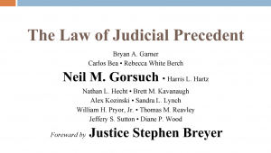 Cover: The Law of Judicial Precedent