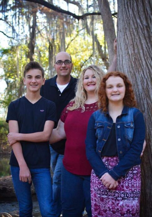 The Barker family. Kirk and Chass walked out of their abortion appointment 15 years ago.