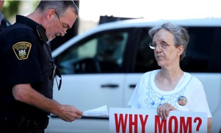 Linda Gibbons, pro-life activist, is arrested.