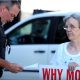 Linda Gibbons, pro-life activist, is arrested.