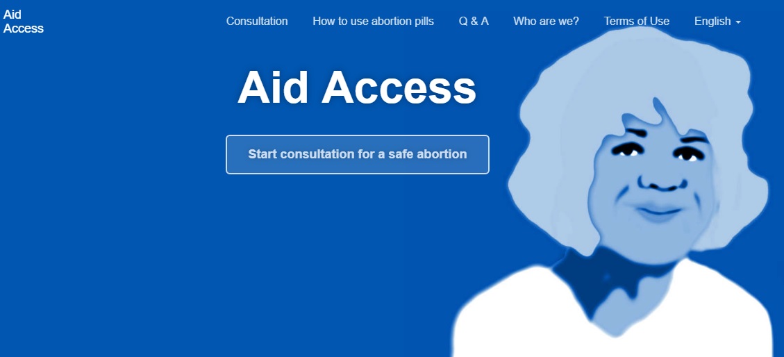 Image: Aid Access website capture