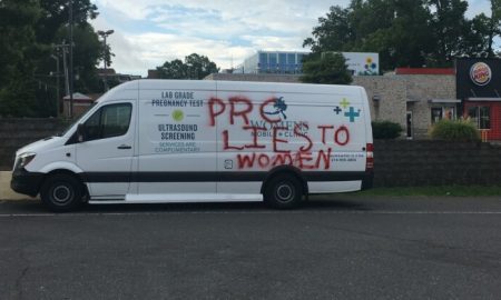 pro-life van vandalized