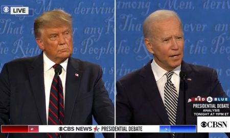 Image: 2020 Presidential Debate Donald Trump and Joe Biden