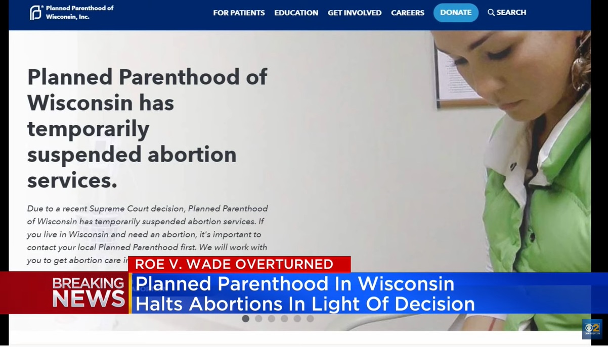 Image: Planned Parenthood suspends abortions in Wisconsin after SCOTUS Dobbs decision