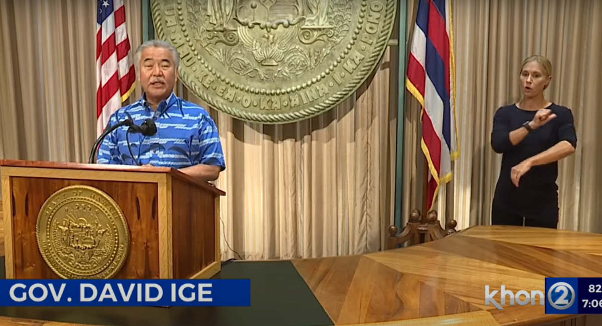 Hawaii, Gov. David Ige