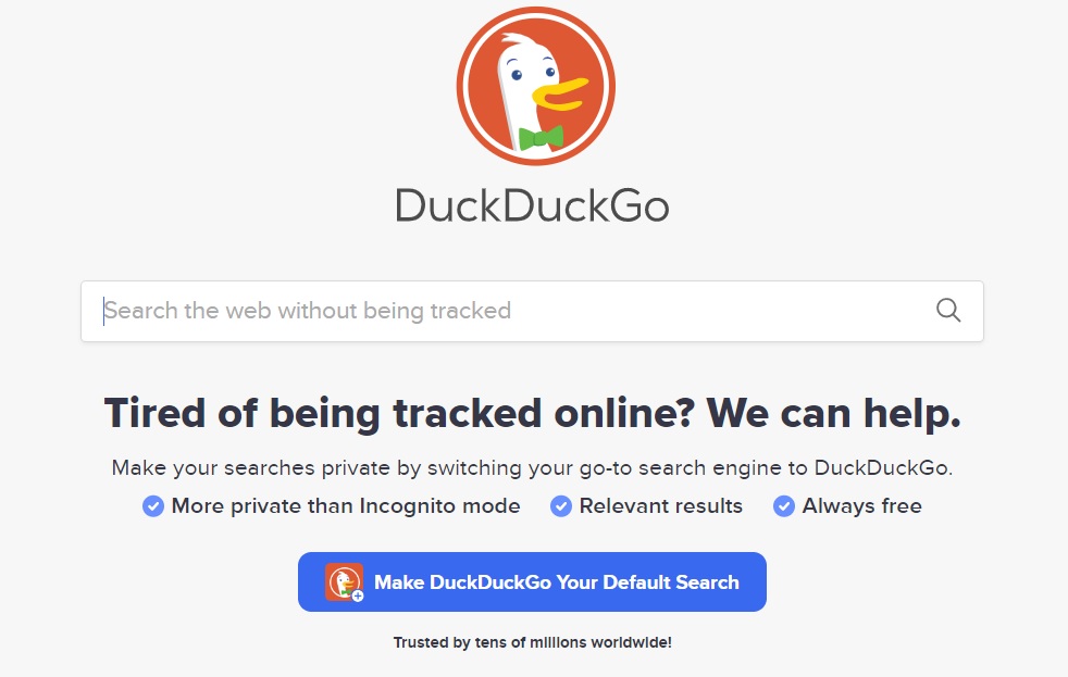 Image: Abortion website quick exit button reroutes browsers to DuckDuckGo