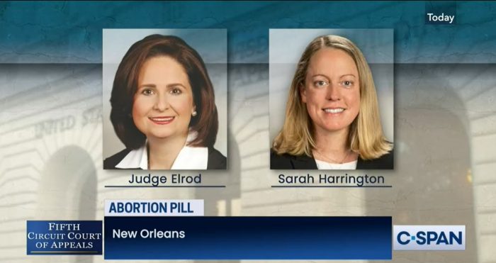 Judge Elrod scolds FDA legal Counsel Sarah Harrington in AHM v FDA abortion pill lawsuit at 5th Circuit