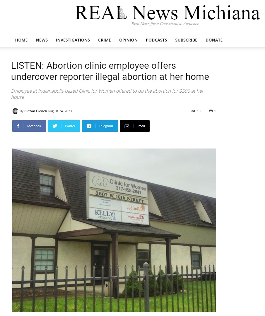 Undercover sting catches abortion staffer offering to illegally sell abortion pills out of home