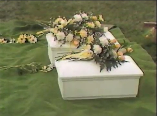 1984 Funeral for Little People and caskets of Aborted Babies dumped in trash 2