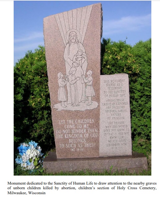 Children's Cemetery contains 1200 aborted babies and those dubbed Little People