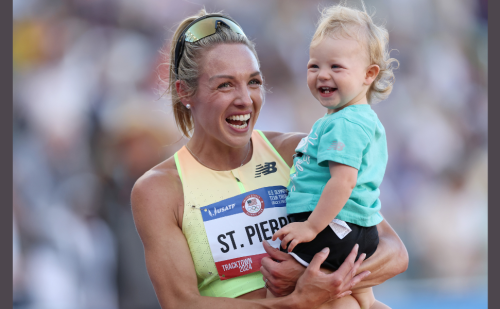 Olympic runner says motherhood pushes her to do her best: ‘I love being a mom’