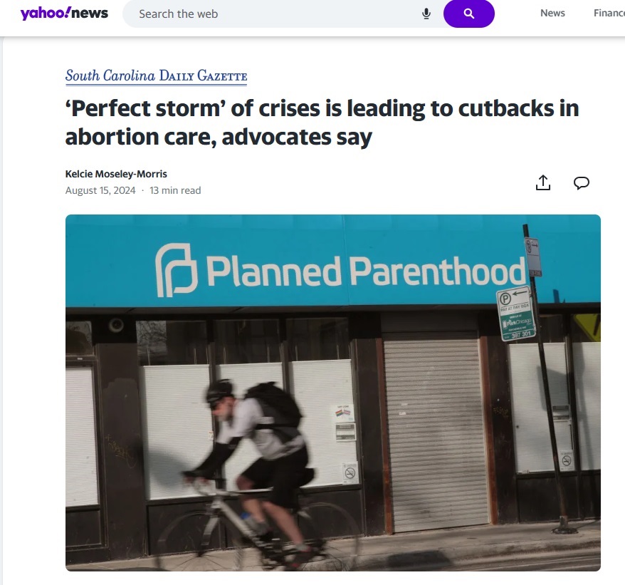 Abortion Funding dwindles and media calls it the perfect storm Image Yahoo