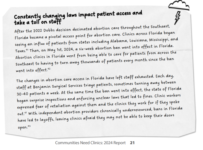 Abortion Care Network highlighted Florida