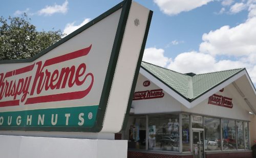 Baby born in a Krispy Kreme parking lot is celebrated with sweet treats